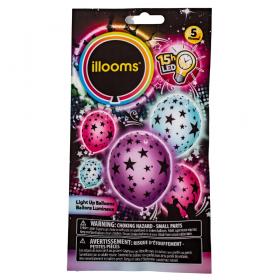 Illooms LED ballonger -Mixade färger stjärnor