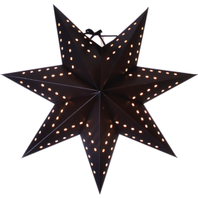 Pappersstjärna 34 cm (svart)