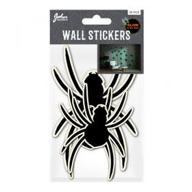 Självlysande klistermärken -Spindlar