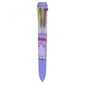 Penna med 10 färger -Unicorn
