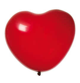 Hjärtformade ballonger 8-pack (Röda)