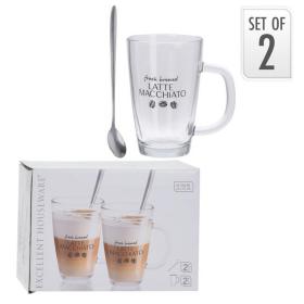 Kaffeglas 2-pack -Latte Macchiato