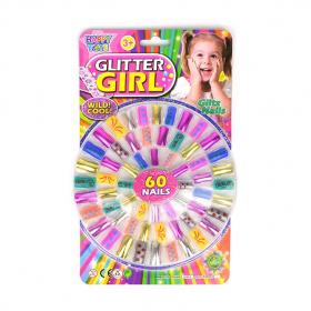 Lösnaglar 60 st "Glitter Girl"