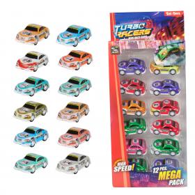 Turbo racer minibilar i 12-pack