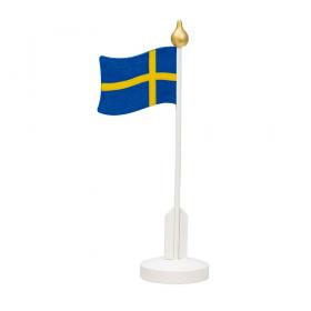 Bordsdekor -Flaggstång Sverige
