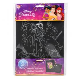 Scratch art posters - Disney prinsessor