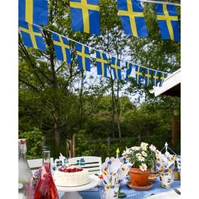 Girlang - Sverigeflaggor