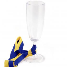 Champagneglas med Sverigeband -Student