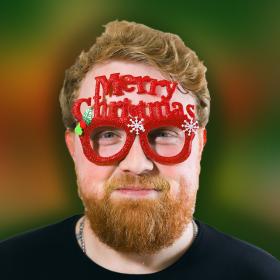 Glasögon -Merry Christmas