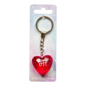 Hjärtformad nyckelring - BFF