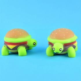 Squeezedjur -sköldpadda i hamburgare