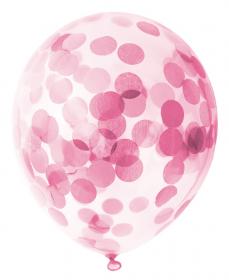 Ballonger med konfetti (rosa)