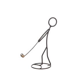 Golfspelande människa i smide