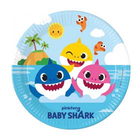 Papperstallrik 8-pack BABY SHARK