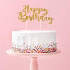 Cake topper -Happy Birthday