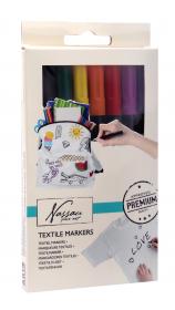 Pennor i 6-pack för textil