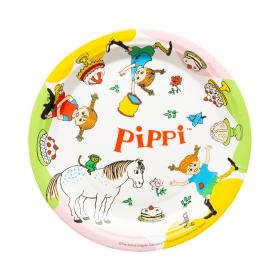 Papperstallrikar 8-pack - Pippi Långstrump