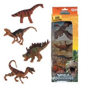 Leksaks dinosaurier i 4-pack