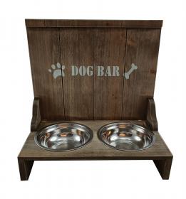 Hundskålar -DOG BAR med 2 st skålar