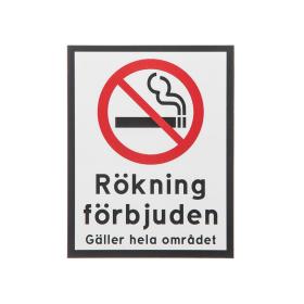 Skylt -Rökning förbjudet