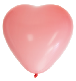 Hj&auml;rtformade ballonger 8-pack (Rosa)