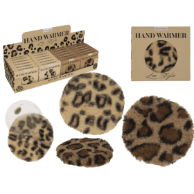 Leopardmönstrad handvärmare