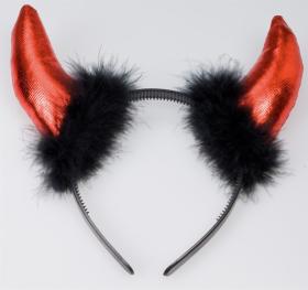 Diadem med dj&auml;vulshorn