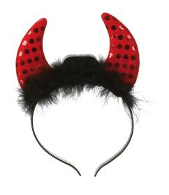 Diadem med lysande horn - Dj&auml;vul