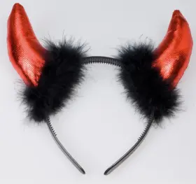 Diadem med dj&auml;vulshorn