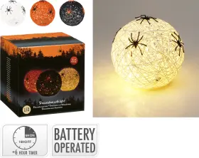 Dekorativ LED-boll med spindlar