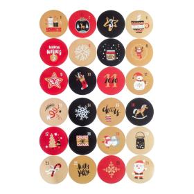Klisterm&auml;rken till adventskalender