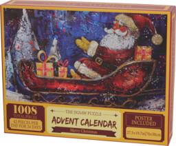 Adventskalender -pussel 1008 bitar Tomten