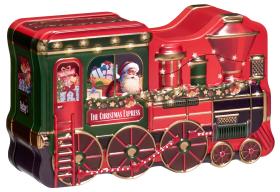 Plåtburk med praliner "Christmas Express"