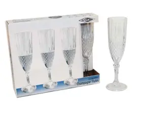 Champagneglas i plast 4-pack