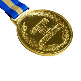 Grattis till studenten medalj i metall