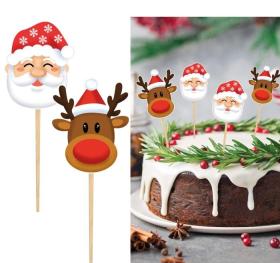 Cake toppers i 12-pack -Jul
