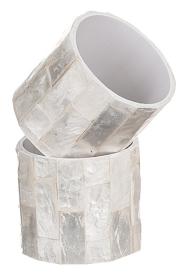 Servettring -P&auml;rlemo (Vit)