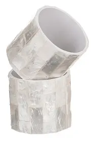 Servettring -P&auml;rlemo (Vit)