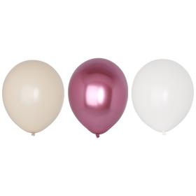 Ballonger 6-pack - Mix rosa metallic