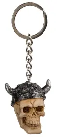 Nyckelring d&ouml;skalle (viking)