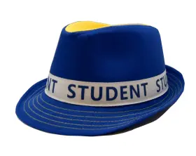 Hatt -Student (Gul/Blå)