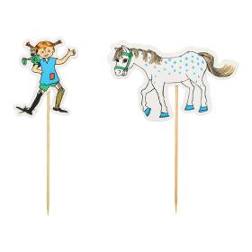 Cake Picks 10-pack - Pippi Långstrump