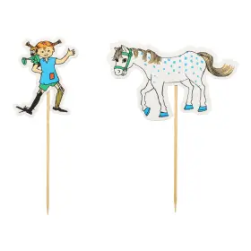 Cake Picks 10-pack - Pippi Långstrump