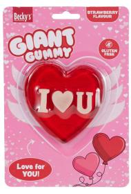 Gel&eacute;godis 80g - Hj&auml;rta "I LOVE U"
