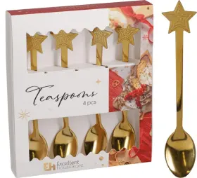 Teskedar Stj&auml;rna 4-pack