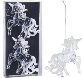 H&auml;ngande juldekoration - Unicorn