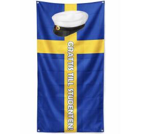 Flagga - Grattis till studenten