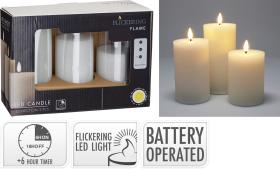 LED ljus 3st med fj&auml;rrkontroll