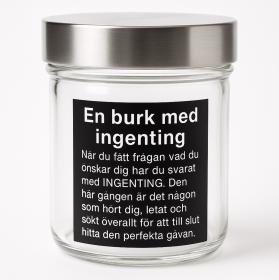 En burk med ingenting