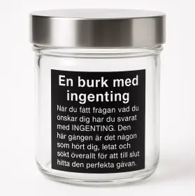 En burk med ingenting